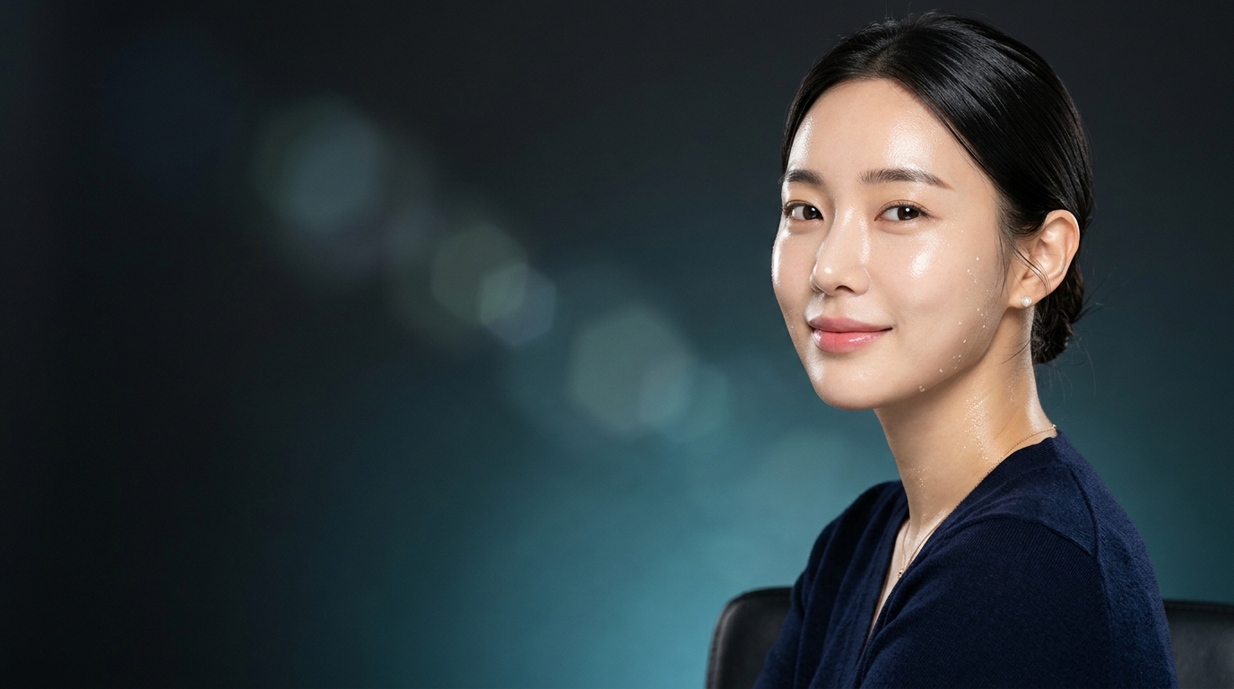 Korean Glass Skin Background